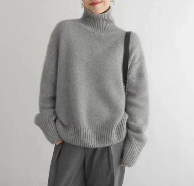 Larine | Sweter z golfem