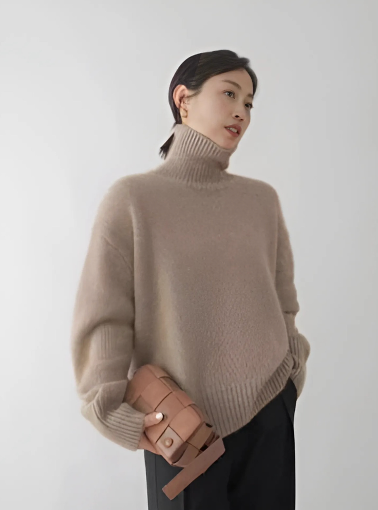 Larine | Sweter z golfem