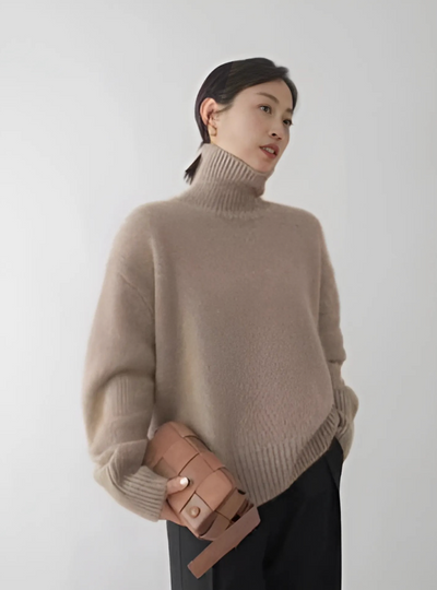 Larine | Sweter z golfem